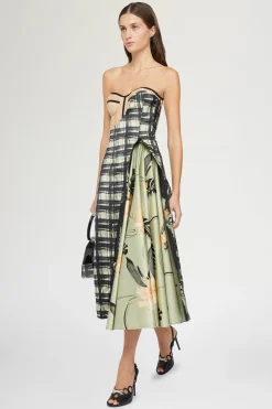 Outlet Antonio Marras Abito Bustier Stampa Ibiscus