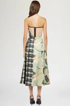 Outlet Antonio Marras Abito Bustier Stampa Ibiscus