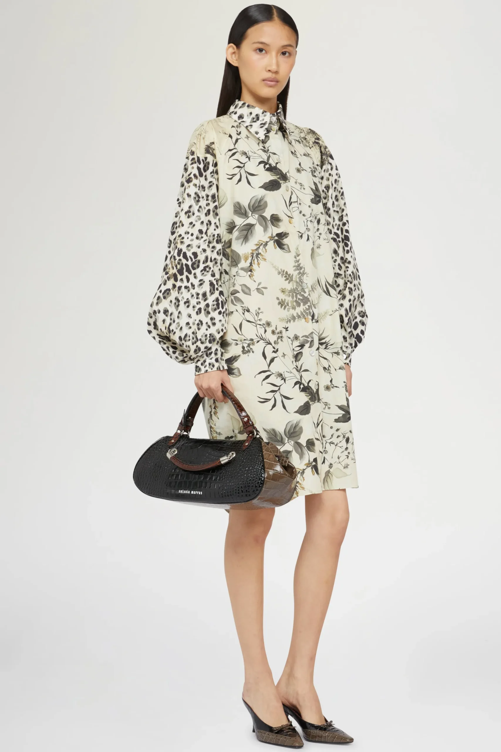 Fashion Antonio Marras Abito Camicia Stampa Tropicale