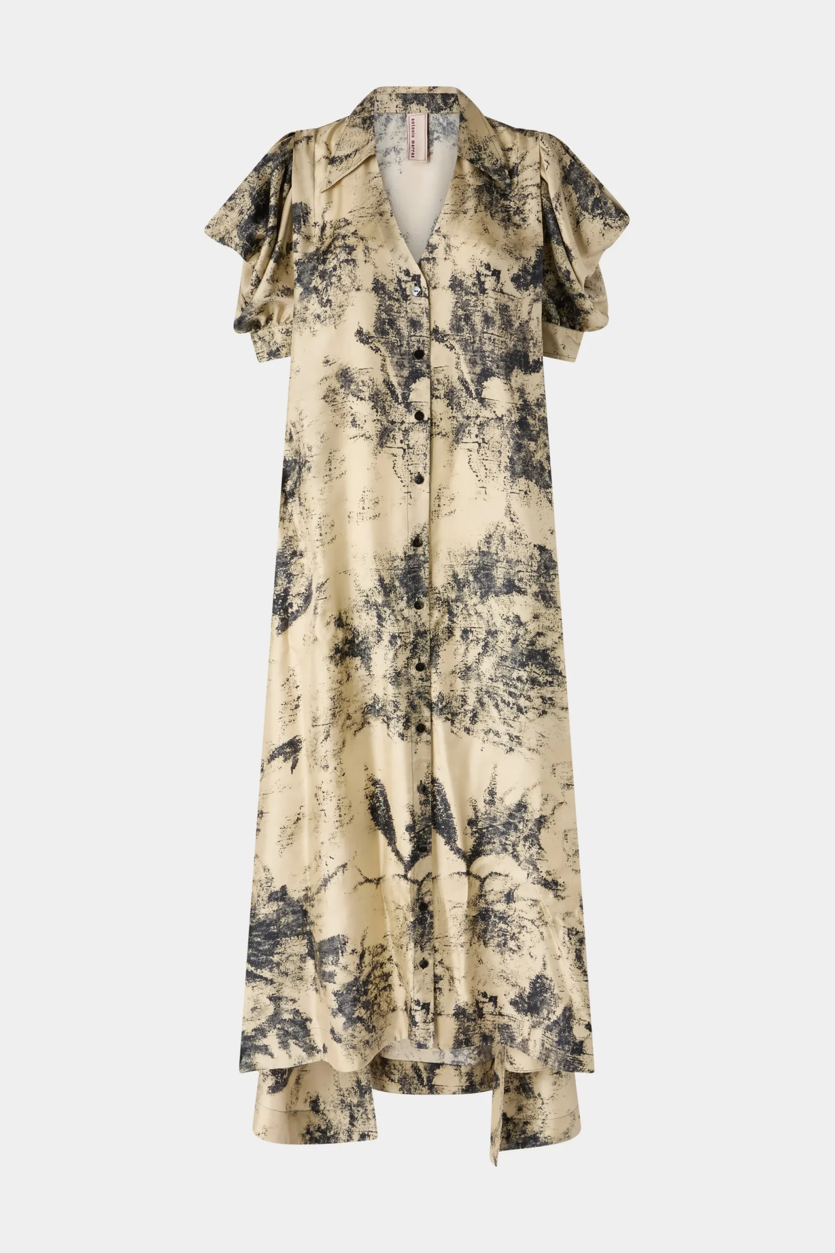 Hot Antonio Marras Abito Lungo Stampa Tropicale