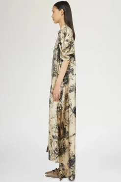 Hot Antonio Marras Abito Lungo Stampa Tropicale