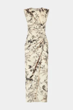 Sale Antonio Marras Abito Midi Stampa Tropicale