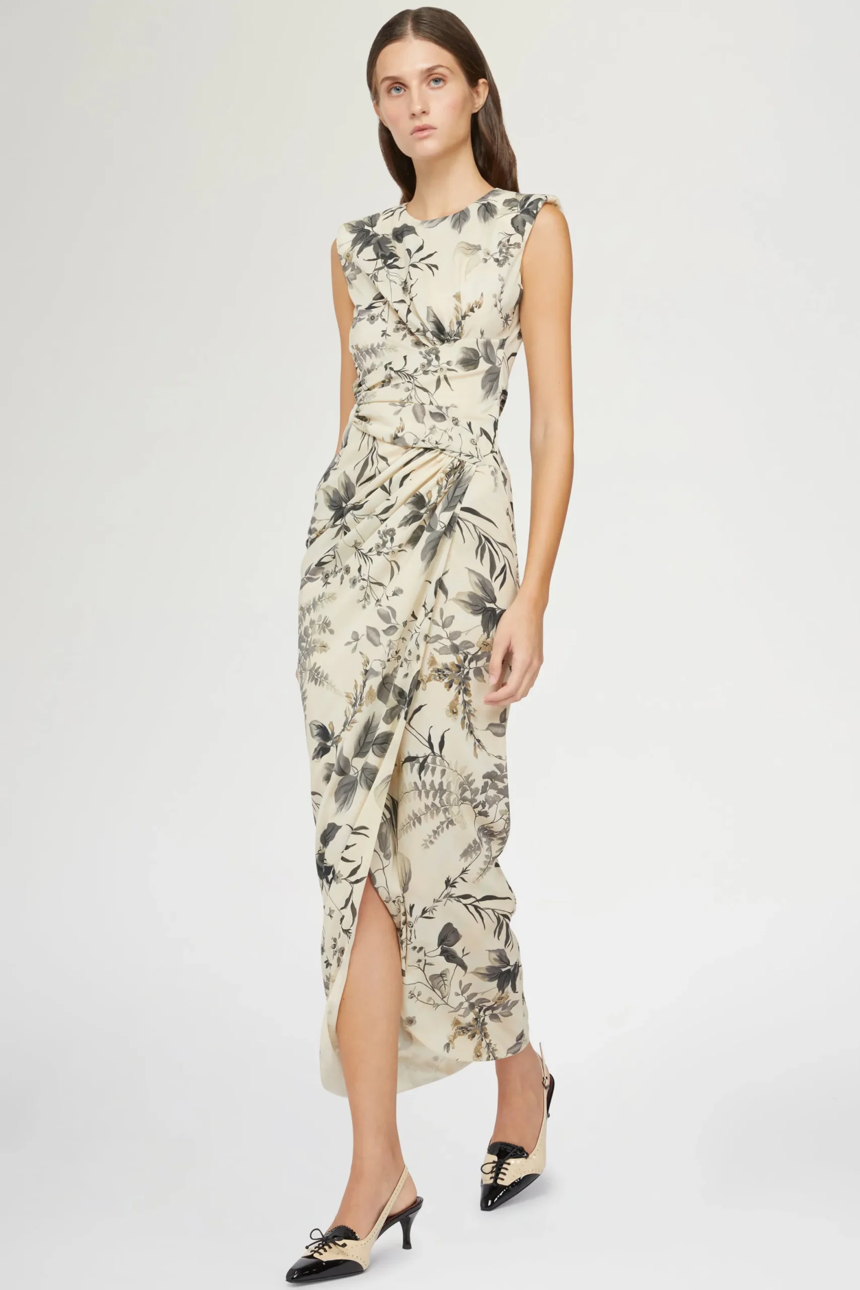 Sale Antonio Marras Abito Midi Stampa Tropicale