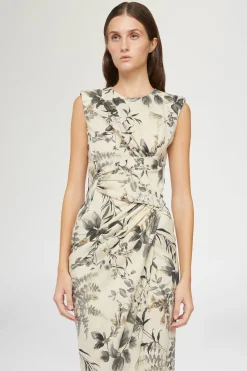 Sale Antonio Marras Abito Midi Stampa Tropicale