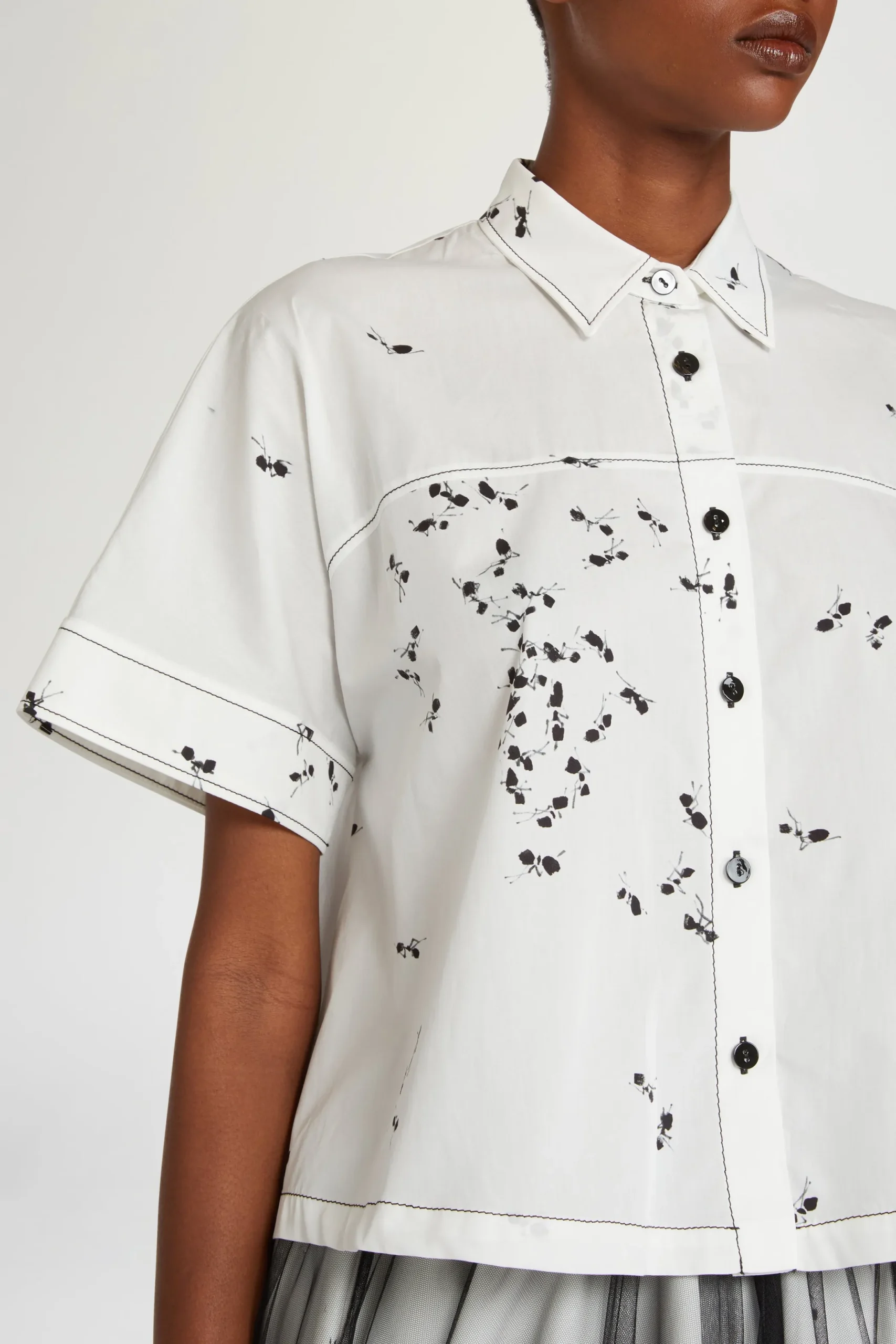 Clearance Antonio Marras Camicia Corta Stampa Formiche
