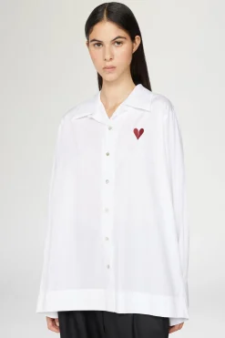 Clearance Antonio Marras Camicia Cuore Spezzato Bianca