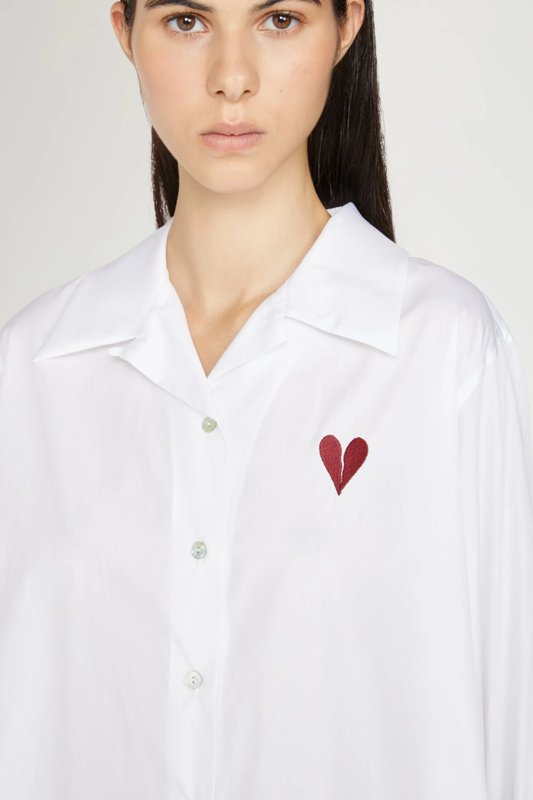 Clearance Antonio Marras Camicia Cuore Spezzato Bianca