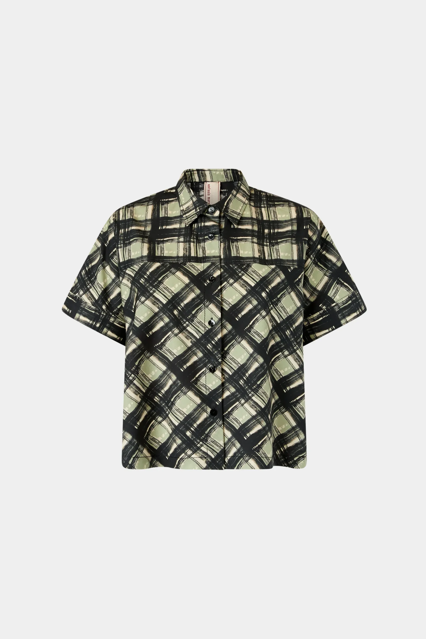 Outlet Antonio Marras Camicia Maniche Corte Quadri