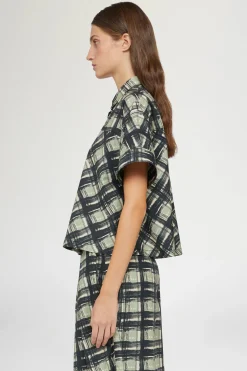 Outlet Antonio Marras Camicia Maniche Corte Quadri