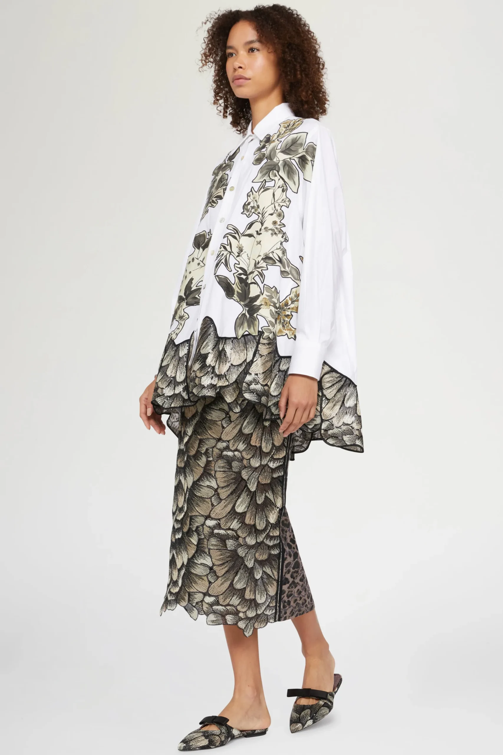 Clearance Antonio Marras Camicia Stampa Tropicale e Animalier