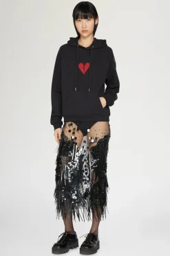 New Antonio Marras Felpa con cappuccio cuore spezzato
