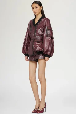 Hot Antonio Marras Giacca di Pelle Bordeaux