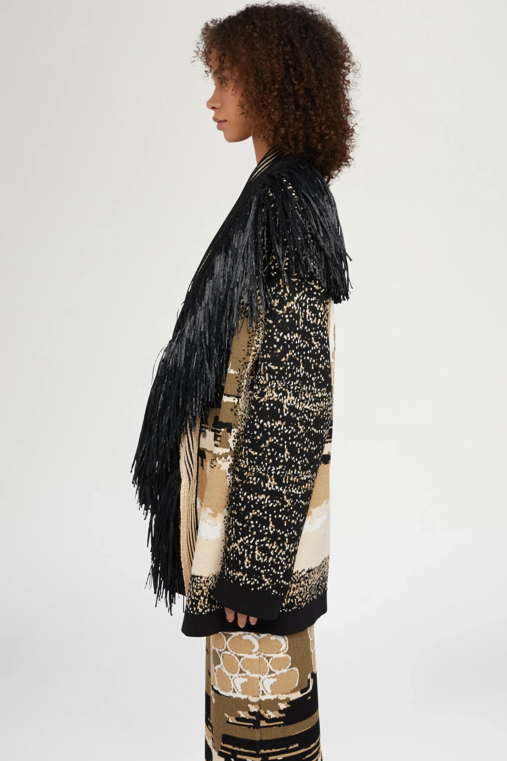 Outlet Antonio Marras Giacca in maglia con Frange