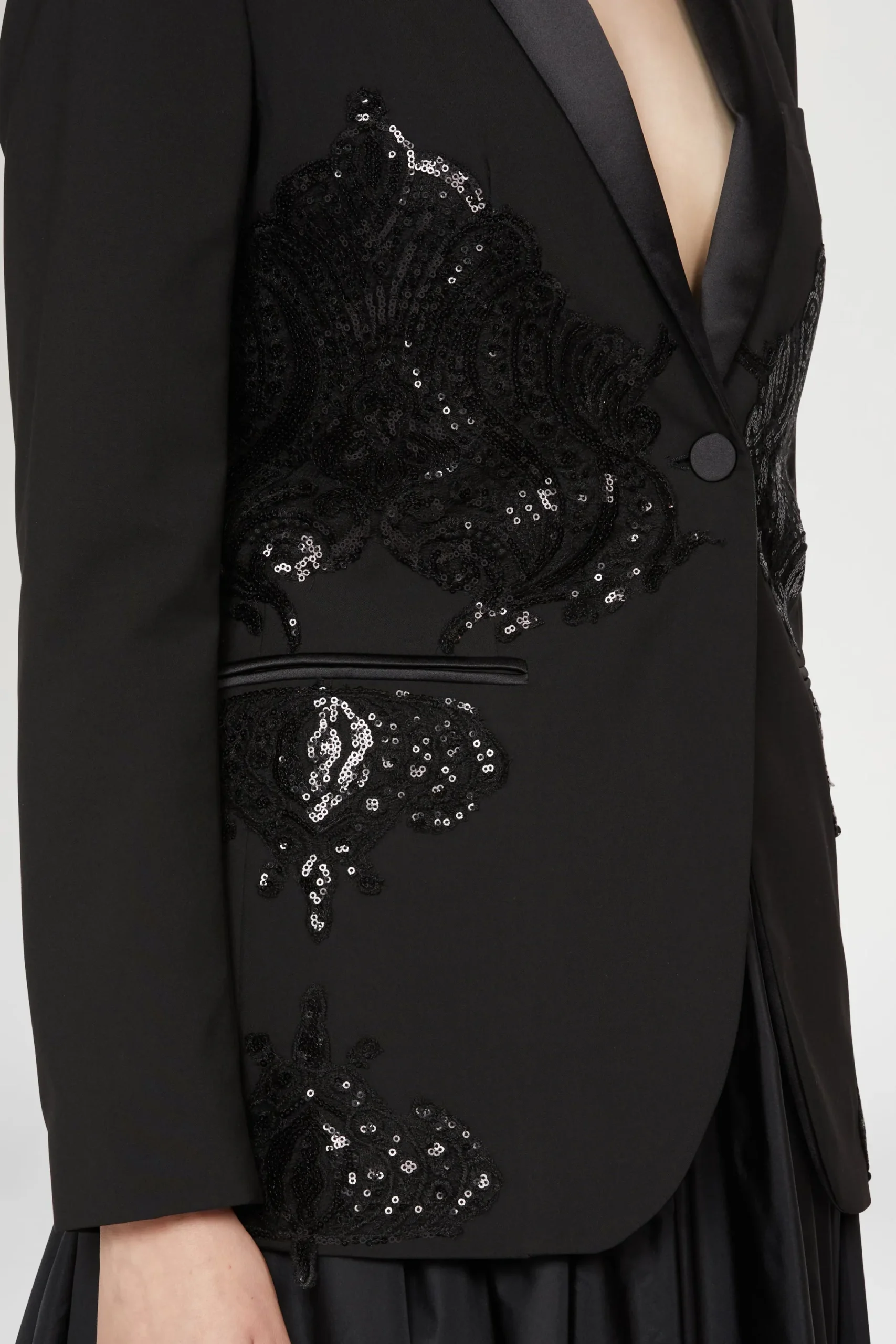 Hot Antonio Marras Giacca nera con paillettes