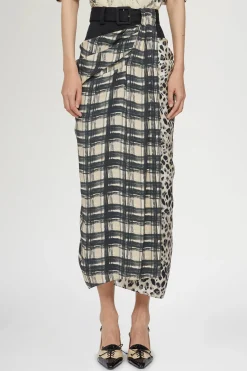 Clearance Antonio Marras Gonna in Seta Drappeggiata