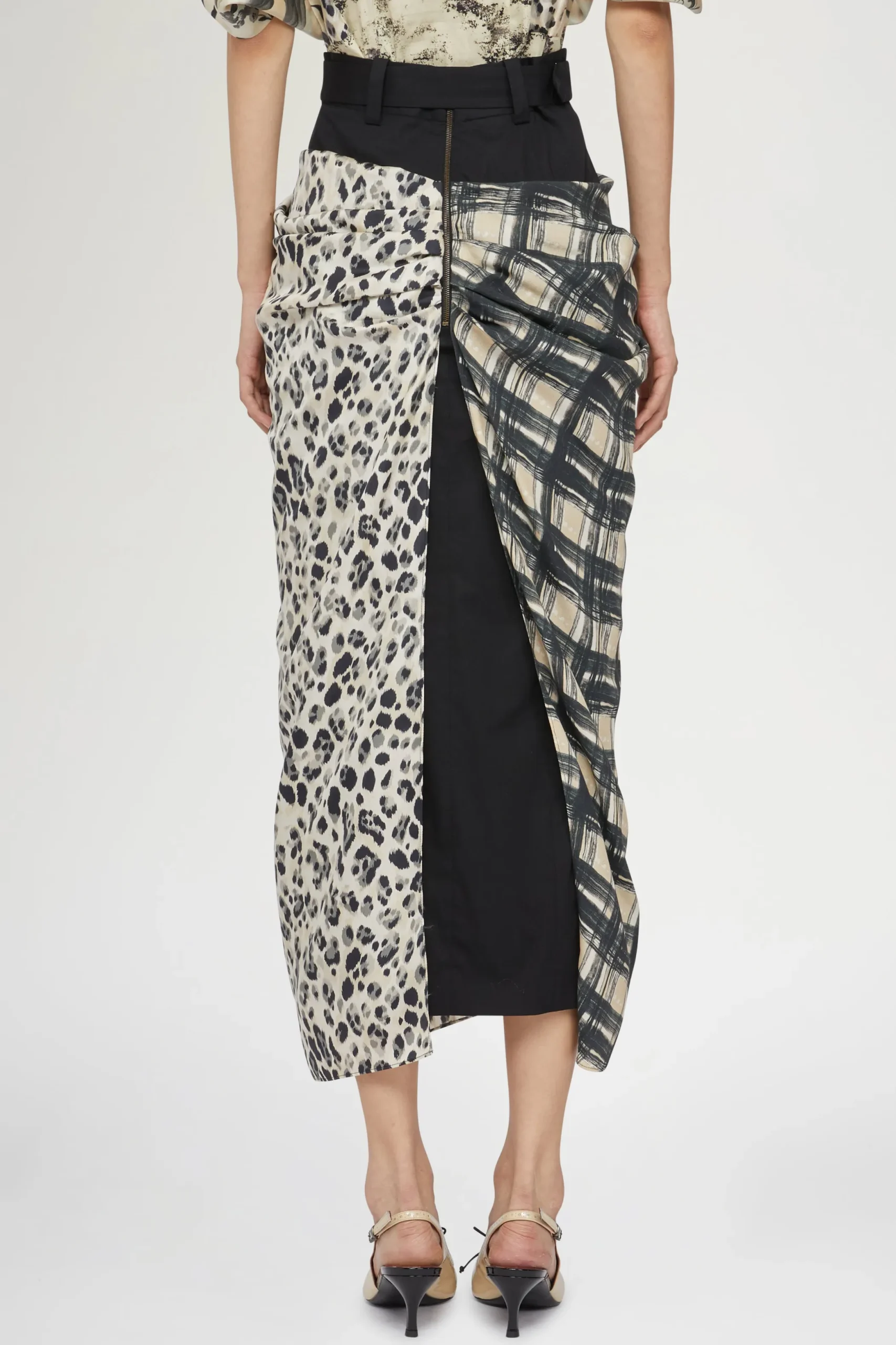 Clearance Antonio Marras Gonna in Seta Drappeggiata
