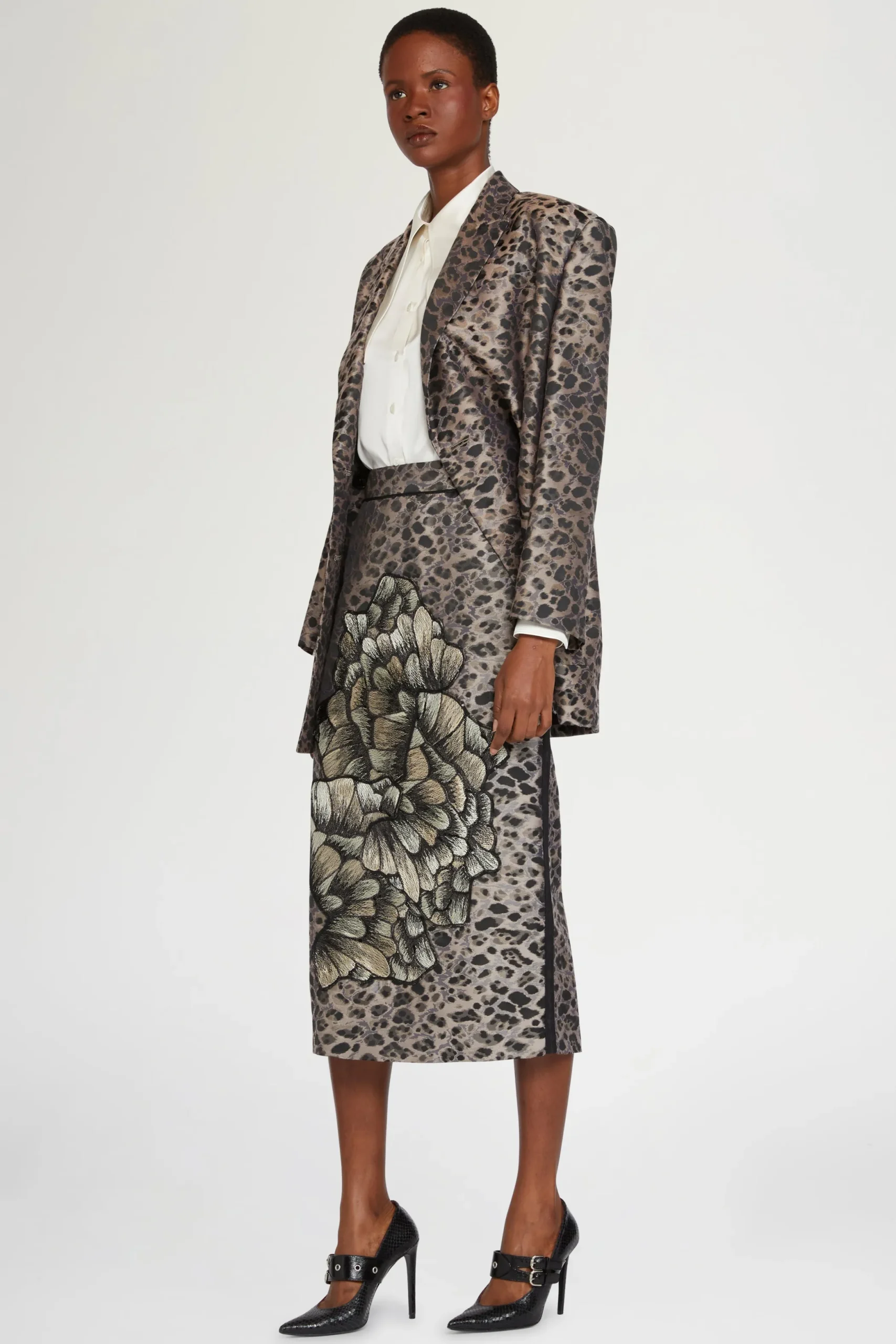 New Antonio Marras Gonna Midi Stampa Animalier