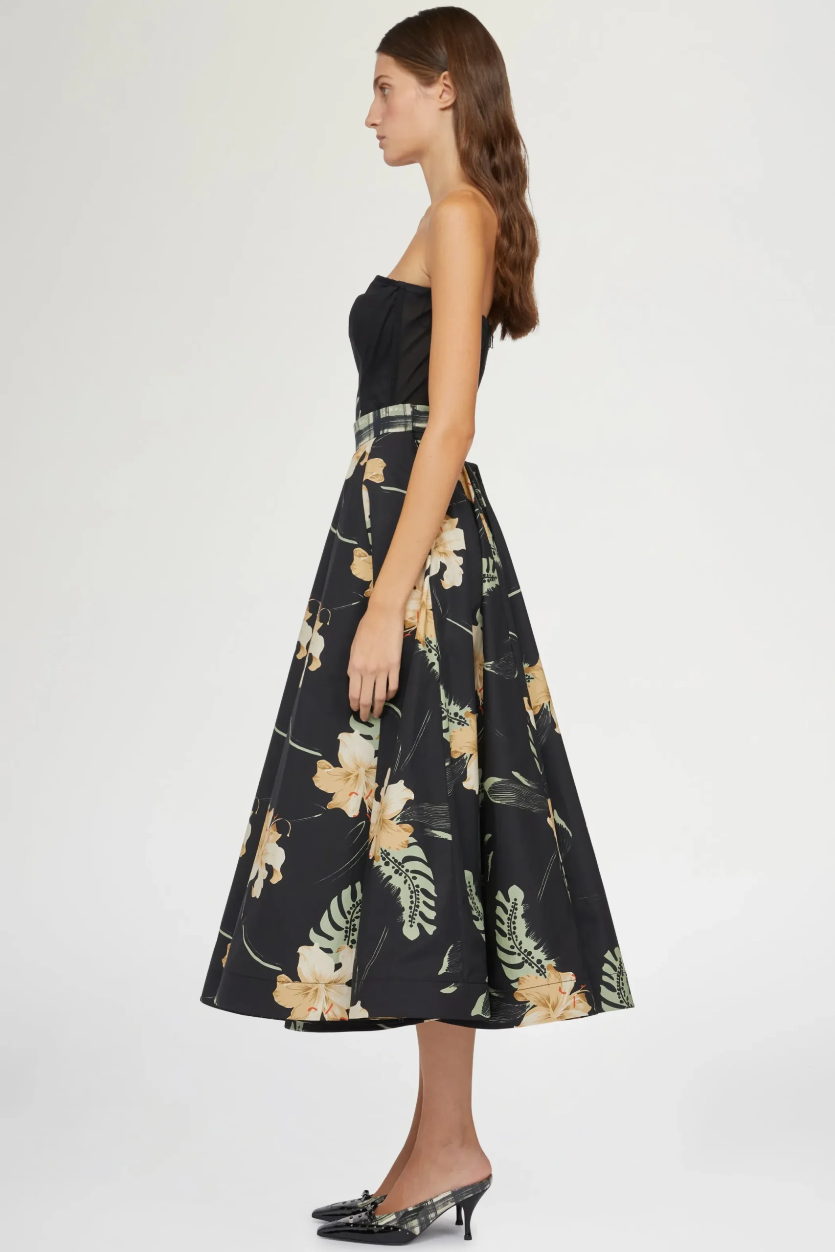 Sale Antonio Marras Gonna Midi Stampa Ibiscus