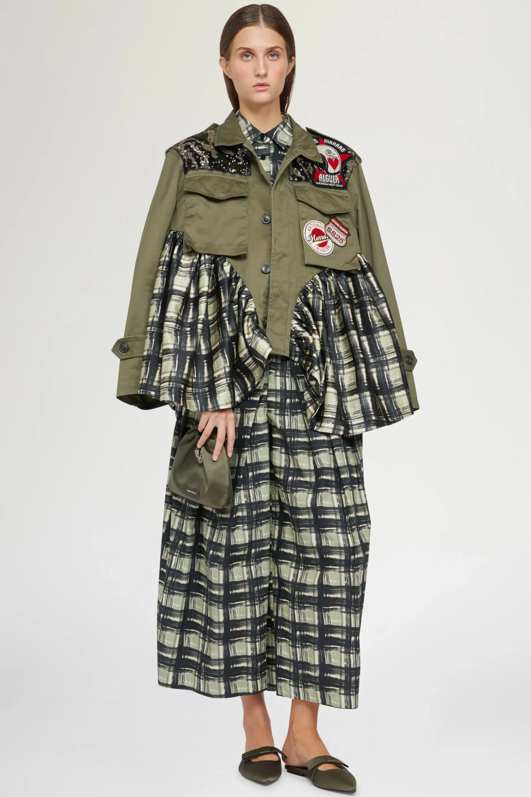 New Antonio Marras Pantaloni a Gamba Larga Quadri