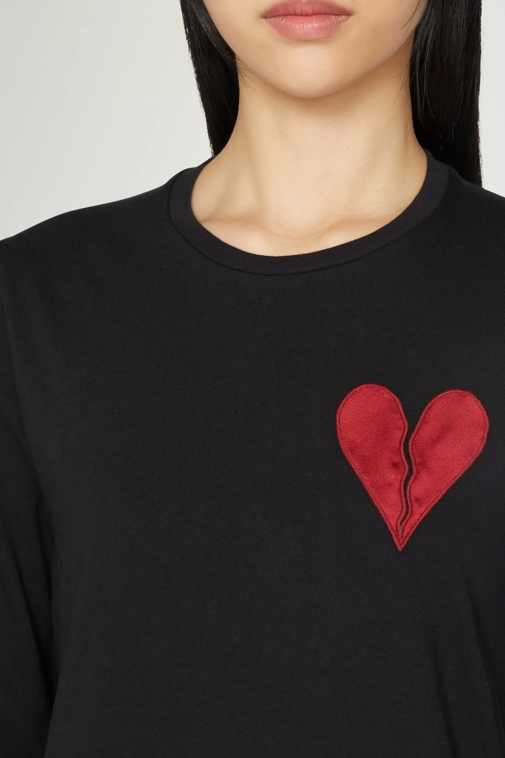 Fashion Antonio Marras T-shirt Cuore Spezzato Lunga Nera