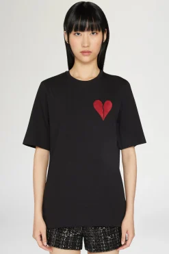 Outlet Antonio Marras T-shirt Cuore Spezzato Nera