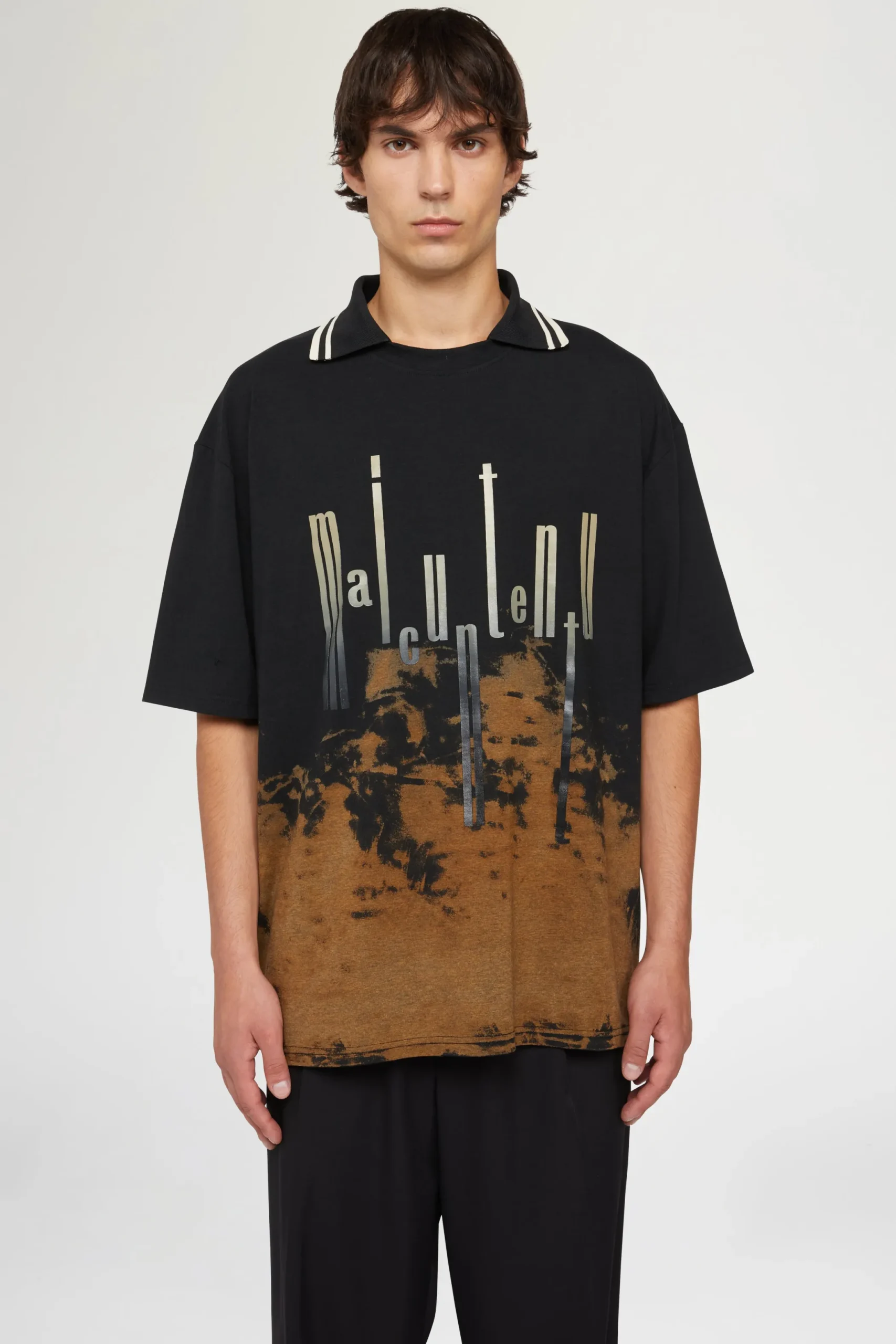 Fashion Antonio Marras T-shirt Nera & Marrone Maicuntentu