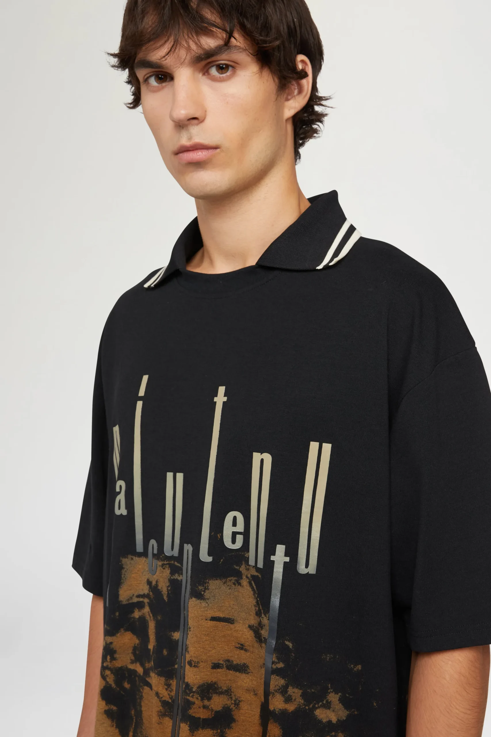 Fashion Antonio Marras T-shirt Nera & Marrone Maicuntentu